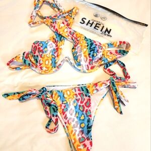 Shein Multicolor Monokini Swimsuit